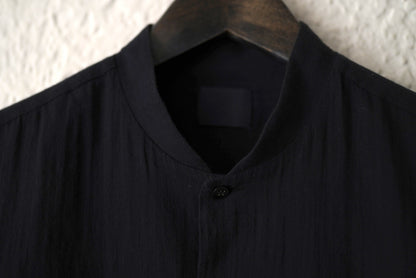 19SS フランス綾コットンバンドカラーシャツ / 山内