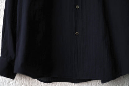 19SS フランス綾コットンバンドカラーシャツ / 山内