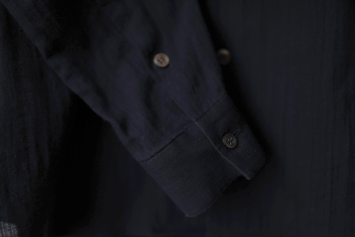 19SS フランス綾コットンバンドカラーシャツ / 山内