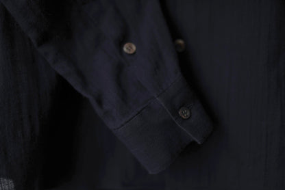 19SS フランス綾コットンバンドカラーシャツ / 山内