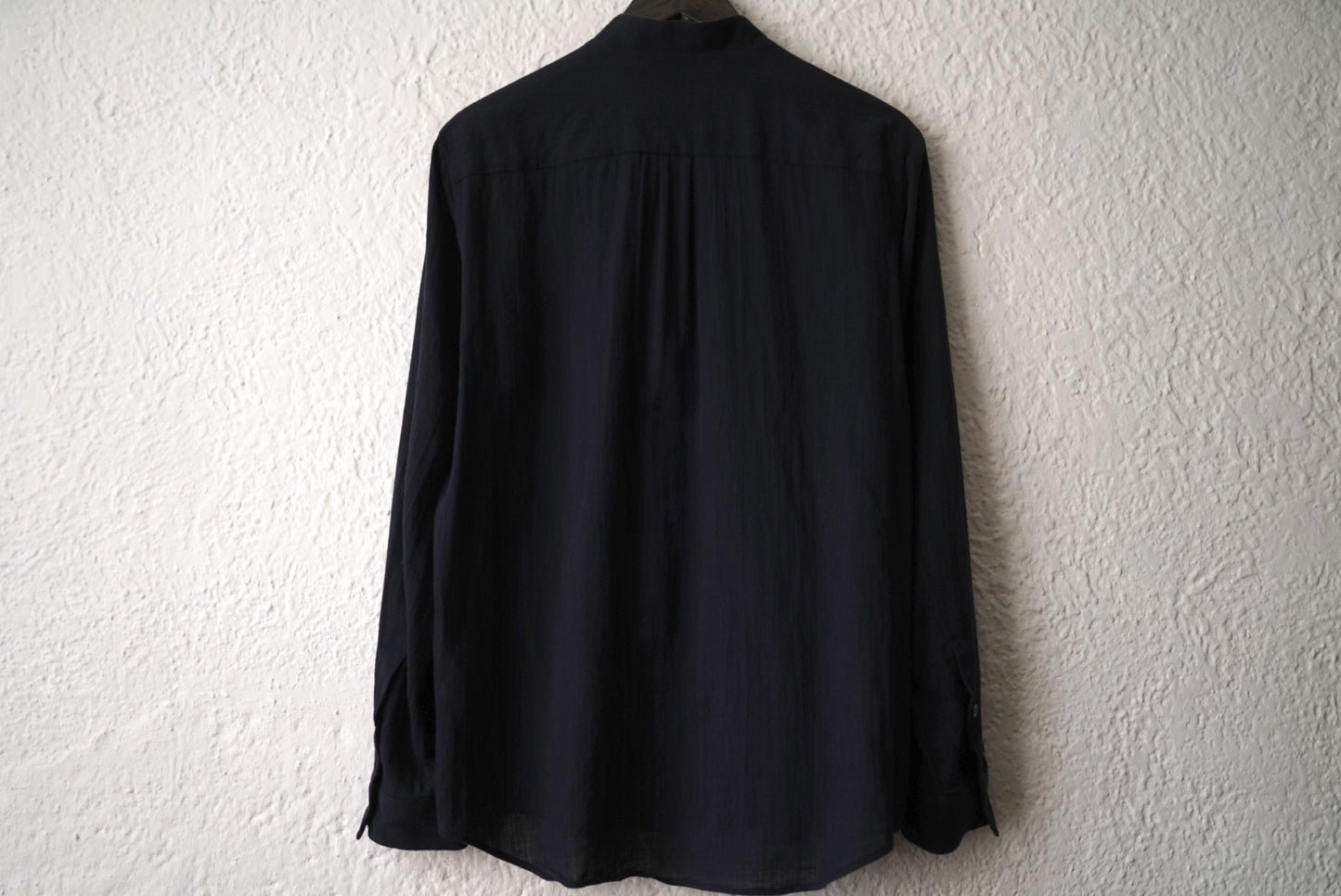 19SS フランス綾コットンバンドカラーシャツ / 山内