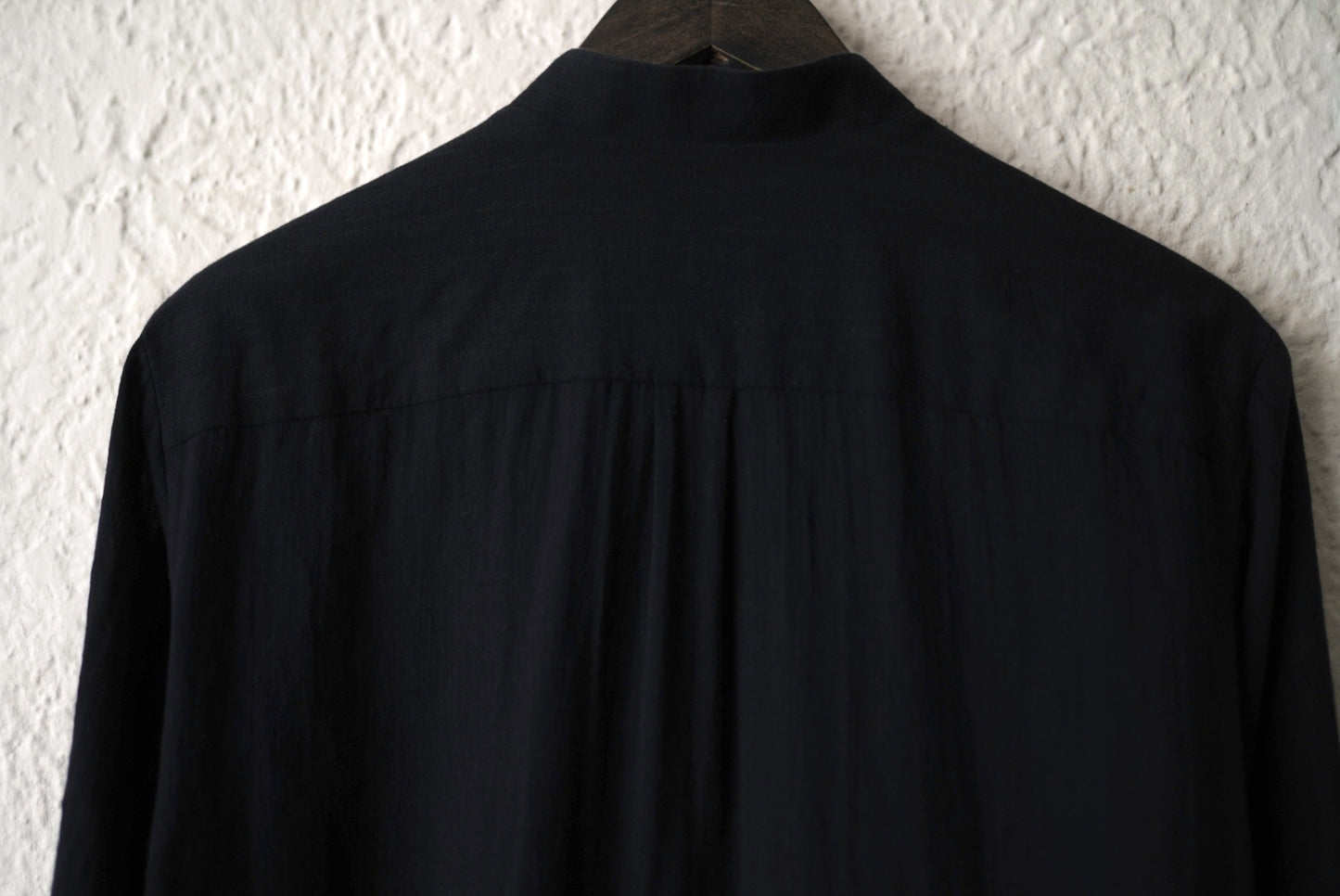 19SS フランス綾コットンバンドカラーシャツ / 山内