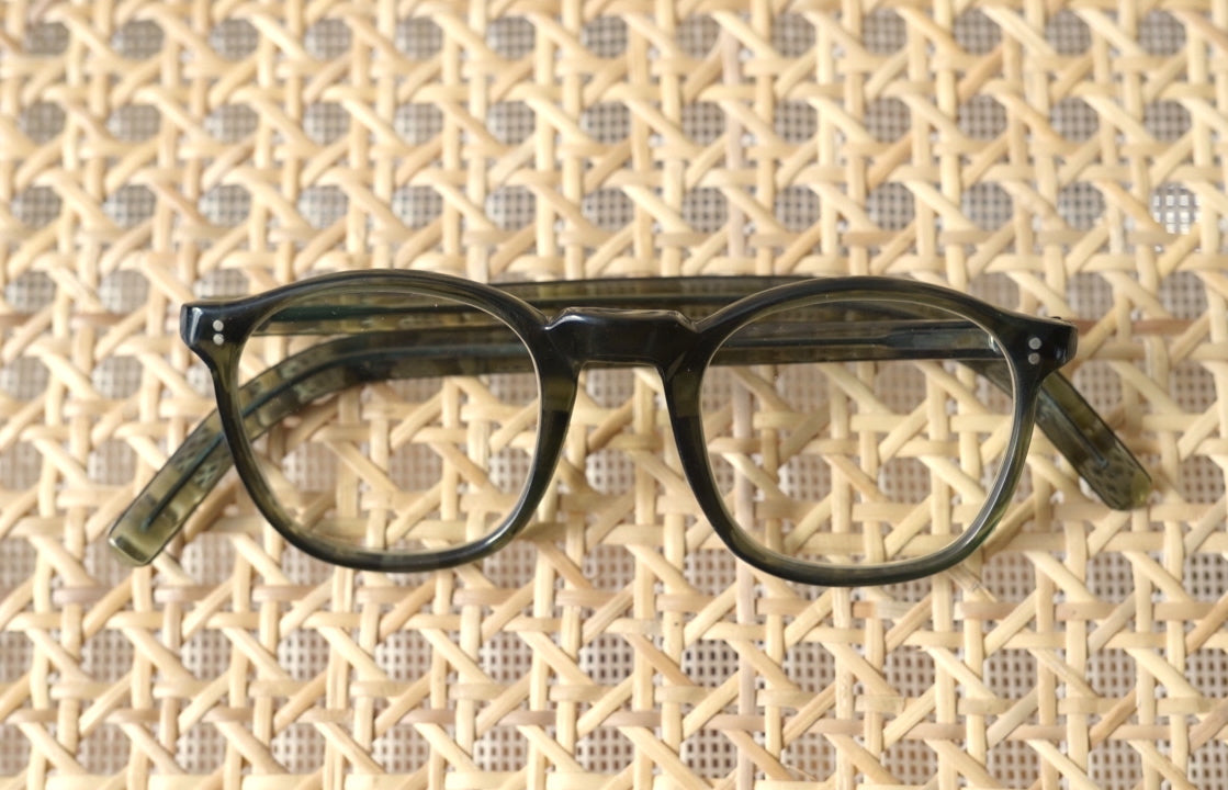 1950's ボストンフレームアイウェア 眼鏡 グリーン / frame france(フレームフランス)