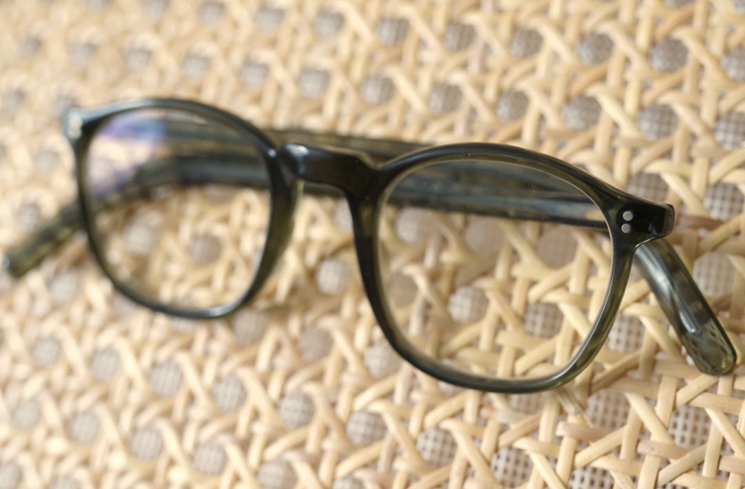 1950's ボストンフレームアイウェア 眼鏡 グリーン / frame france(フレームフランス)