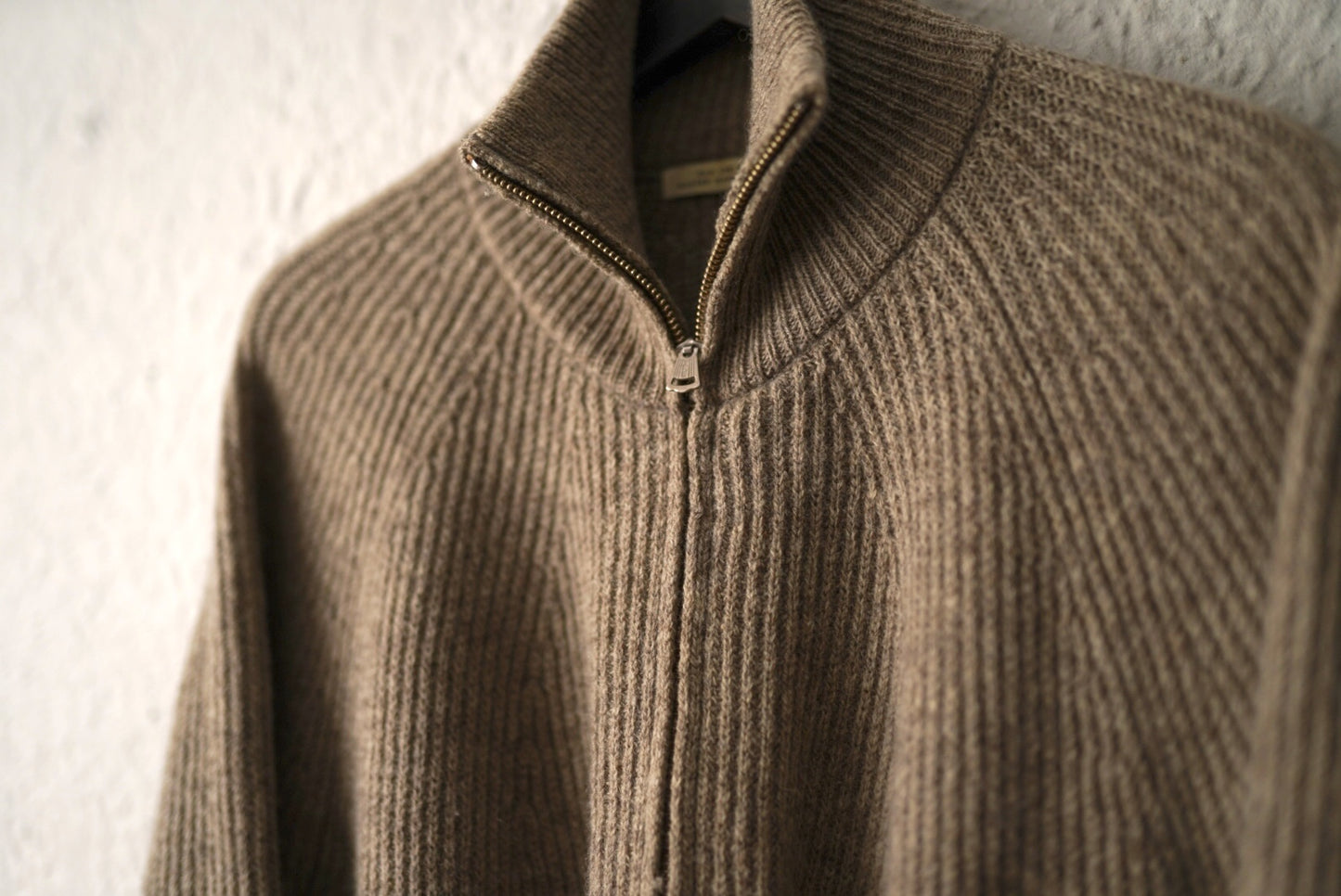 20AW TWEEDY YARN ZIP SWEATER エルボーパッチドライバーズニットセーター / OLD JOE(オールドジョー)