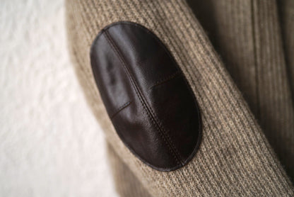 20AW TWEEDY YARN ZIP SWEATER エルボーパッチドライバーズニットセーター / OLD JOE(オールドジョー)