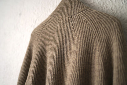 20AW TWEEDY YARN ZIP SWEATER エルボーパッチドライバーズニットセーター / OLD JOE(オールドジョー)