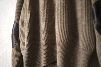 20AW TWEEDY YARN ZIP SWEATER エルボーパッチドライバーズニットセーター / OLD JOE(オールドジョー)