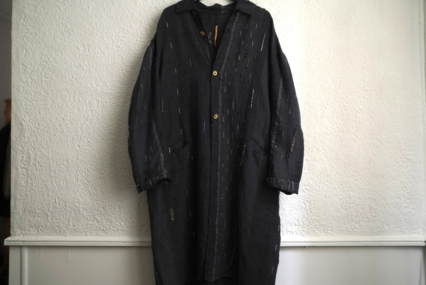 24SS Season XIV ALLEN 手織リネンカシミヤコットンオーバーコート / isabella stefanelli(イザベラステファネリ)