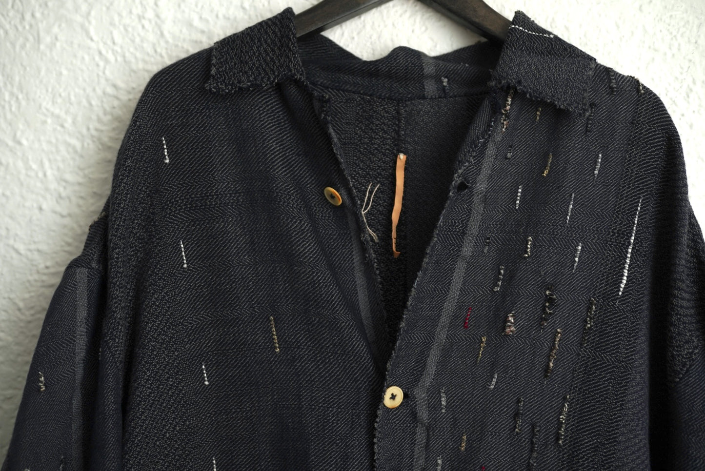24SS Season XIV ALLEN 手織リネンカシミヤコットンオーバーコート / isabella stefanelli(イザベラステファネリ)