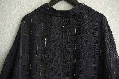 24SS Season XIV ALLEN 手織リネンカシミヤコットンオーバーコート / isabella stefanelli(イザベラステファネリ)