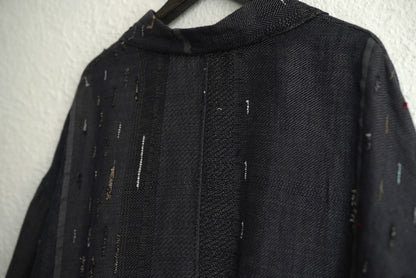 24SS Season XIV ALLEN 手織リネンカシミヤコットンオーバーコート / isabella stefanelli(イザベラステファネリ)