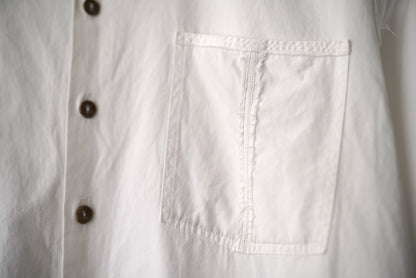 21SS No Collar Shirt コットンノーカラーシャツ / Araki Yuu(アラキユウ)