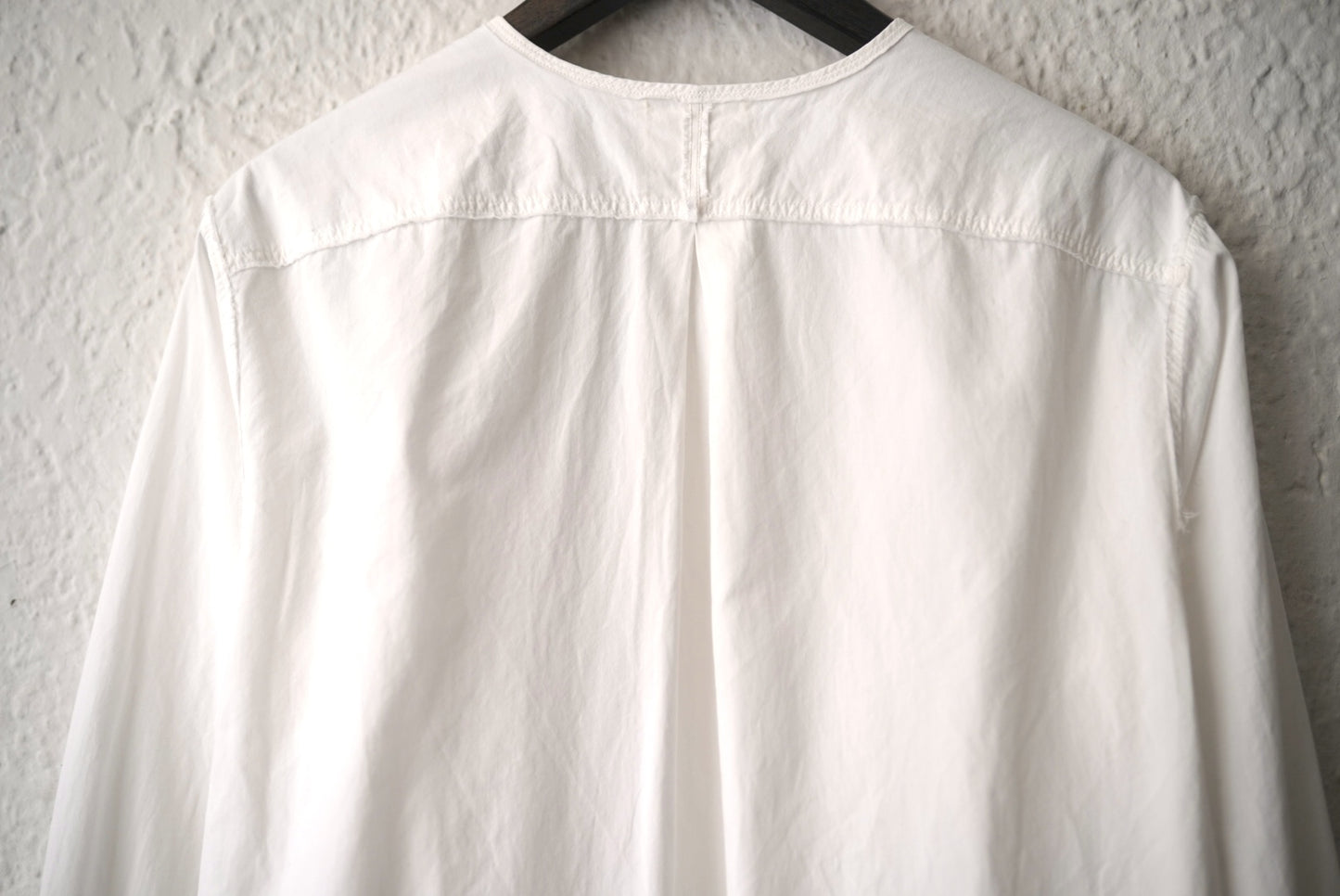 21SS No Collar Shirt コットンノーカラーシャツ / Araki Yuu(アラキユウ)