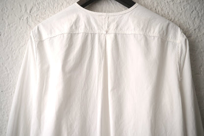 21SS No Collar Shirt コットンノーカラーシャツ / Araki Yuu(アラキユウ)