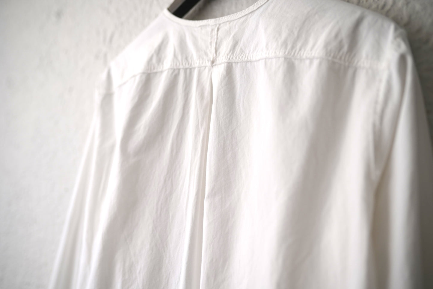 21SS No Collar Shirt コットンノーカラーシャツ / Araki Yuu(アラキユウ)