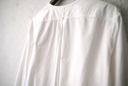 21SS No Collar Shirt コットンノーカラーシャツ / Araki Yuu(アラキユウ)