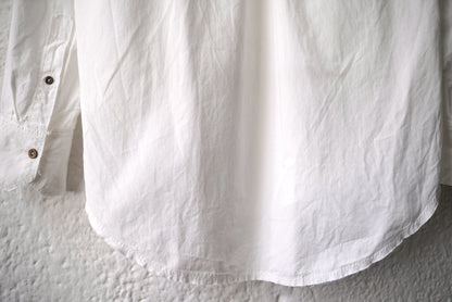 21SS No Collar Shirt コットンノーカラーシャツ / Araki Yuu(アラキユウ)