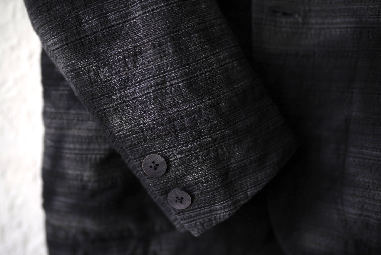 25SS PEAKED LAPEL SACK COAT 後染めピークドラペルブレザージャケット / calmlence(カームレンス)