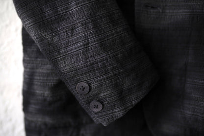 25SS PEAKED LAPEL SACK COAT 後染めピークドラペルブレザージャケット / calmlence(カームレンス)