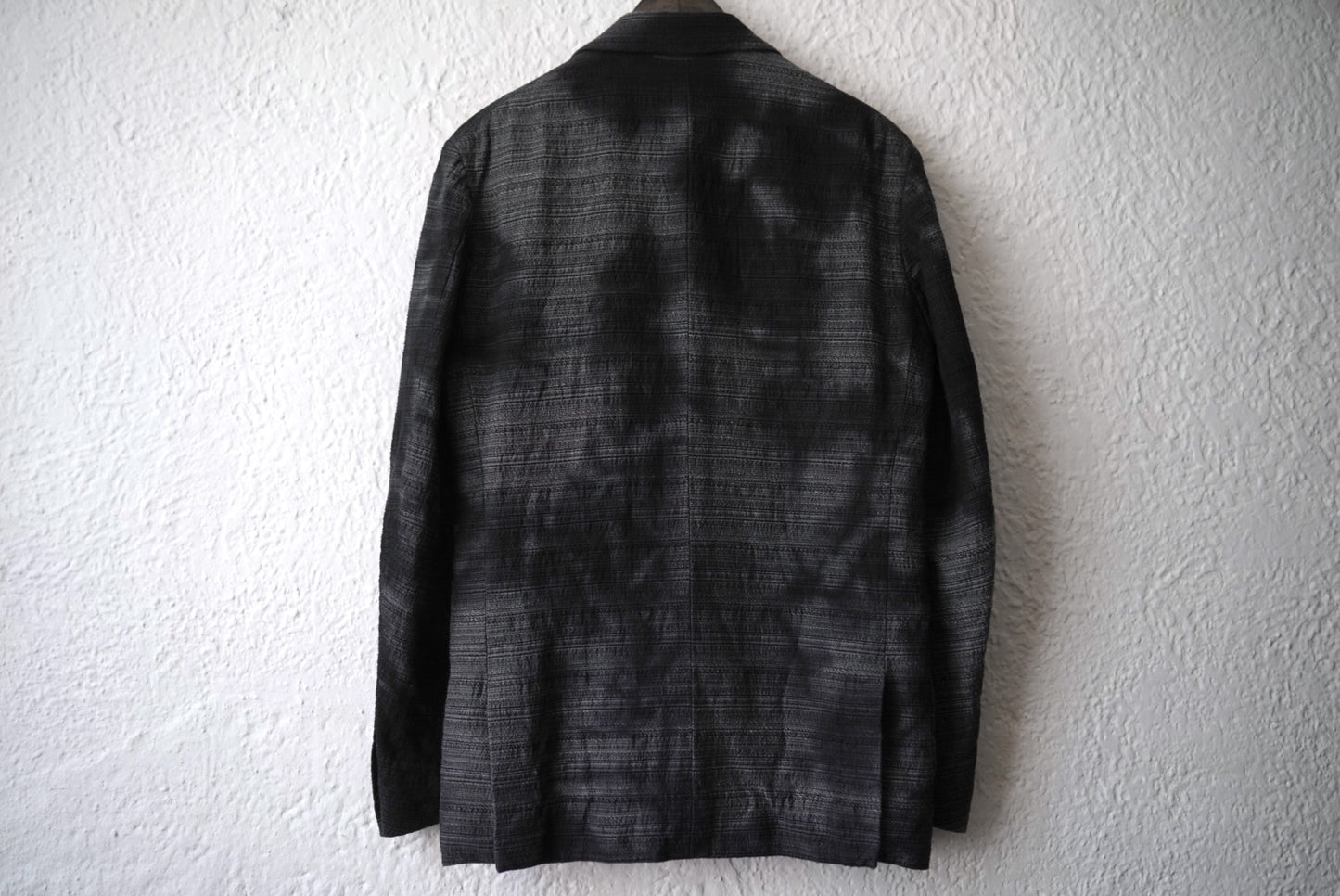25SS PEAKED LAPEL SACK COAT 後染めピークドラペルブレザージャケット / calmlence(カームレンス)