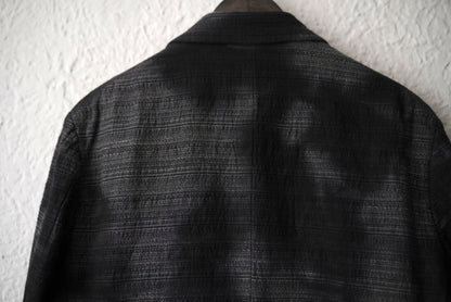 25SS PEAKED LAPEL SACK COAT 後染めピークドラペルブレザージャケット / calmlence(カームレンス)