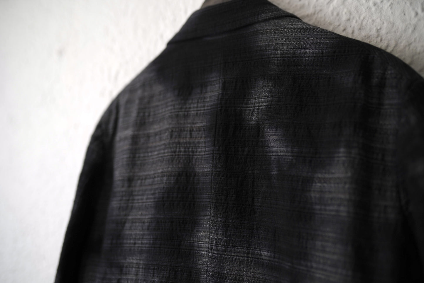 25SS PEAKED LAPEL SACK COAT 後染めピークドラペルブレザージャケット / calmlence(カームレンス)