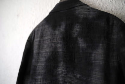 25SS PEAKED LAPEL SACK COAT 後染めピークドラペルブレザージャケット / calmlence(カームレンス)