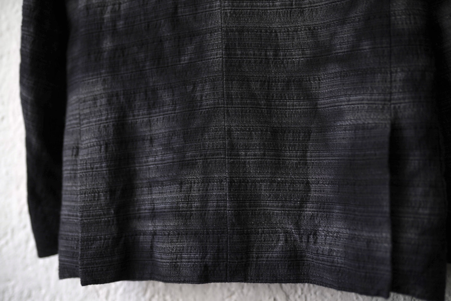 25SS PEAKED LAPEL SACK COAT 後染めピークドラペルブレザージャケット / calmlence(カームレンス)