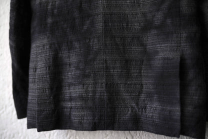 25SS PEAKED LAPEL SACK COAT 後染めピークドラペルブレザージャケット / calmlence(カームレンス)