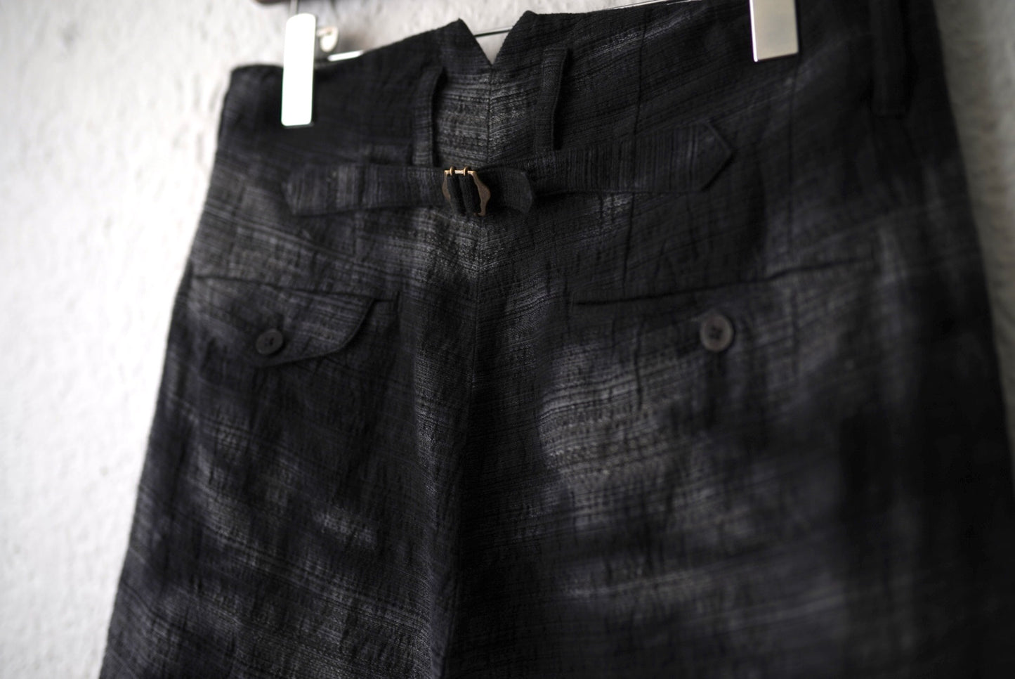 25SS TRIPLE PLEATED WIDE TAPERED 後染めワイドテーパードトラウザーズパンツ / calmlence(カームレンス)