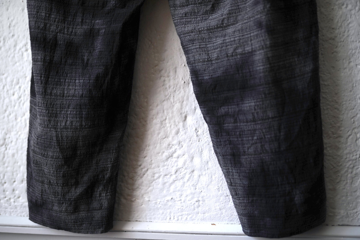 25SS TRIPLE PLEATED WIDE TAPERED 後染めワイドテーパードトラウザーズパンツ / calmlence(カームレンス)