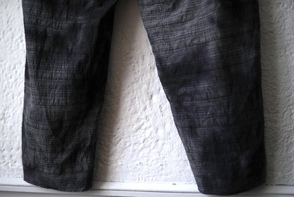 25SS TRIPLE PLEATED WIDE TAPERED 後染めワイドテーパードトラウザーズパンツ / calmlence(カームレンス)