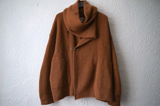 23AW Loose Fit Wrap Cardigan ストールネックピンニットカーディガンセーター / DANIEL ANDRESEN(ダニエルアンドレセン)