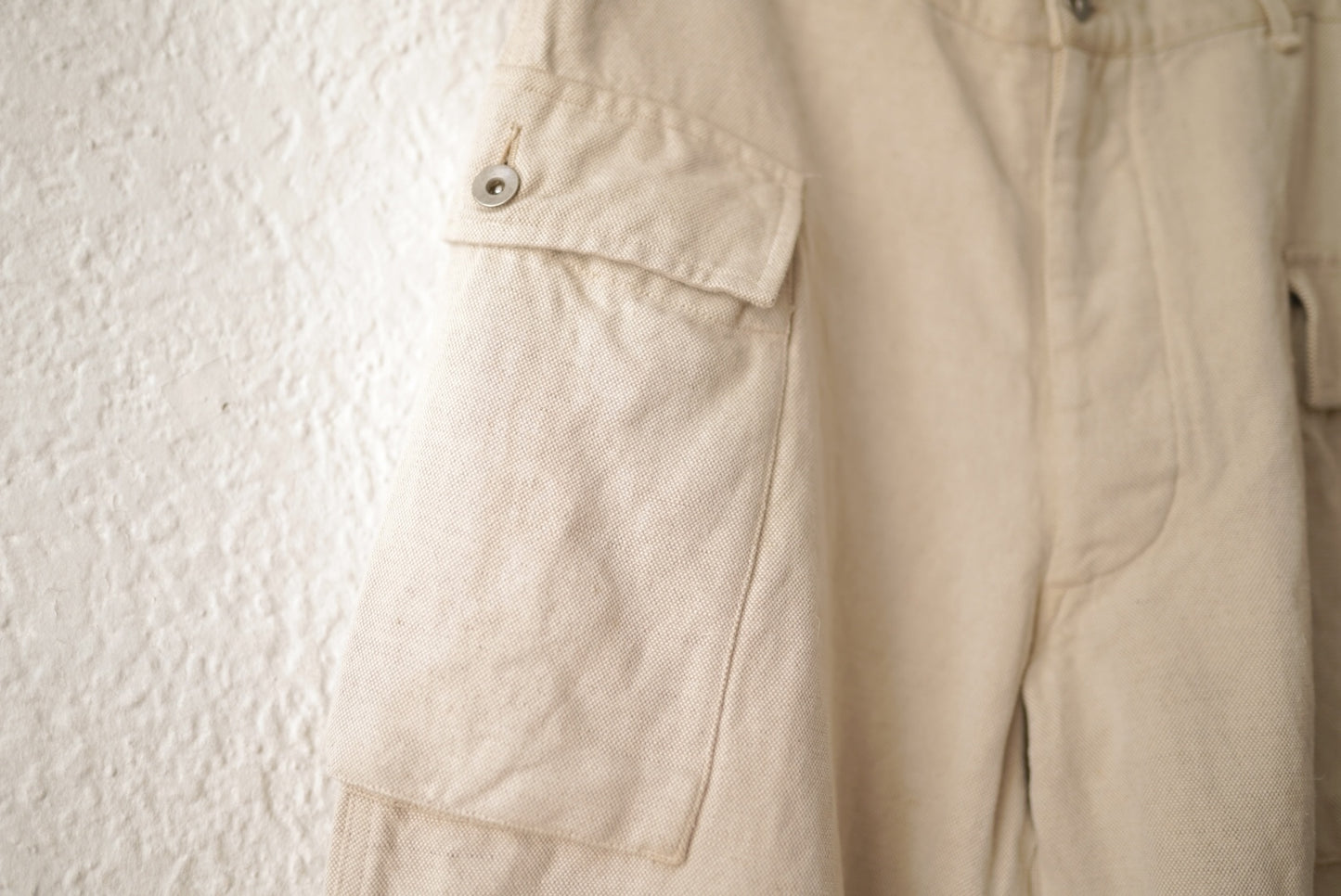 23SS TROUSER036 GORDON リネンコットンミリタリーパンツ / HEUGN(ユーゲン)