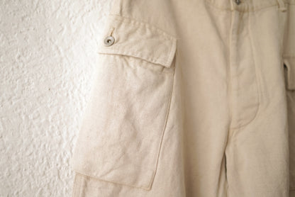 23SS TROUSER036 GORDON リネンコットンミリタリーパンツ / HEUGN(ユーゲン)