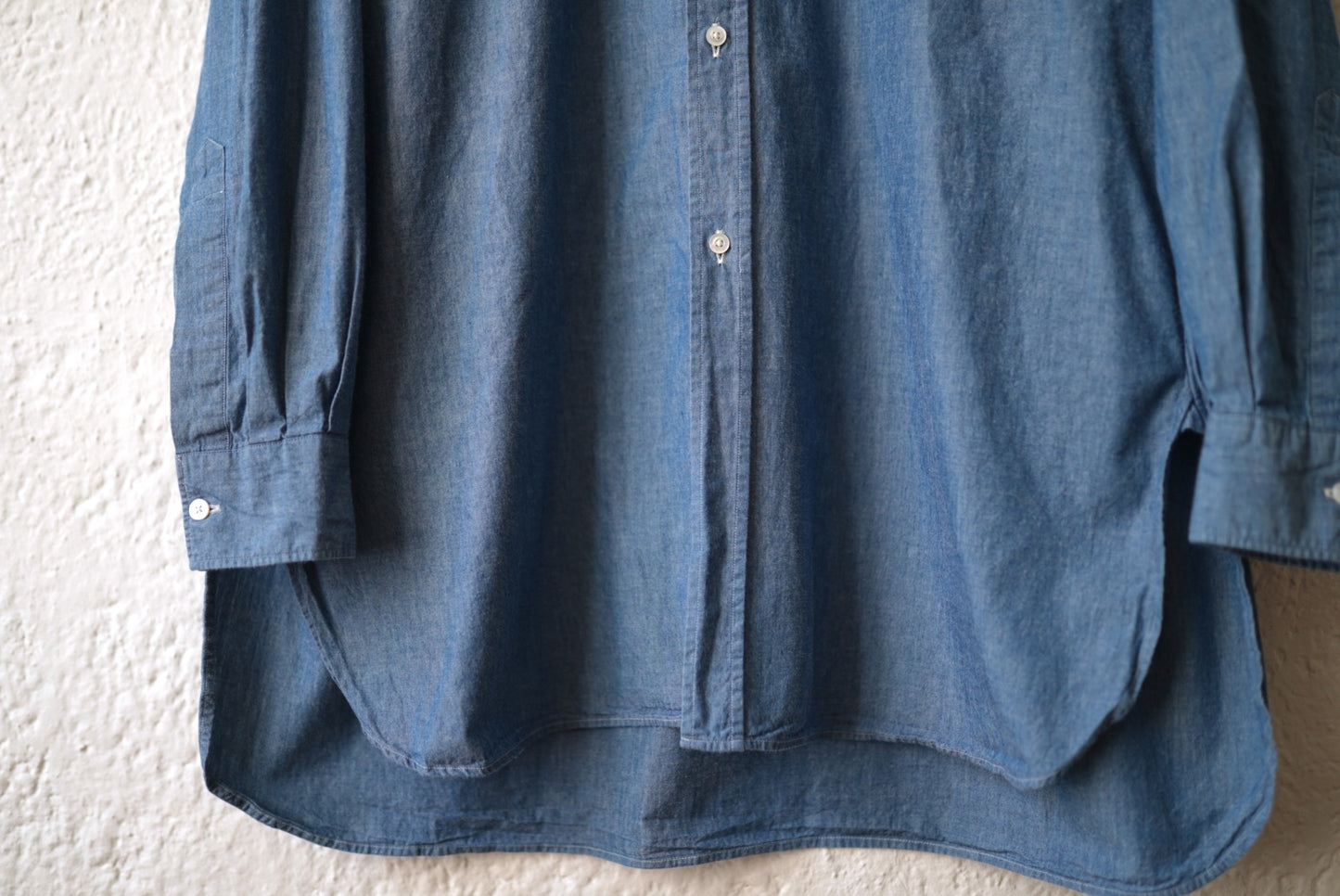 23SS SHIRT023 ROB バンドカラーシャンブレーシャツ / HEUGN(ユーゲン)