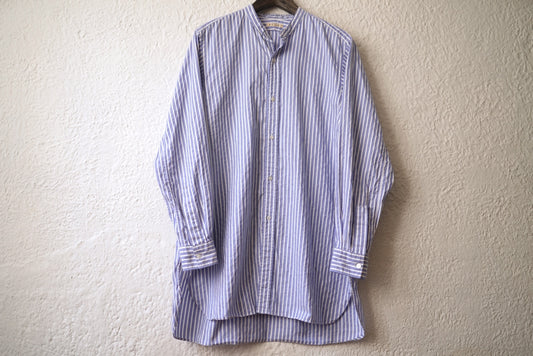 21AW SHIRT034 ROB バンドカラーストライプシャツ / HEUGN(ユーゲン)