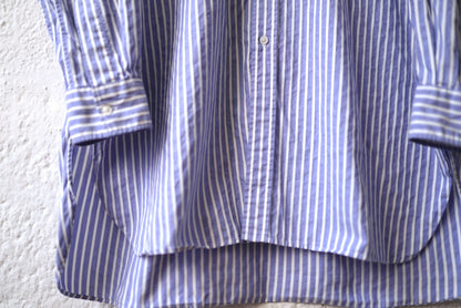 21AW SHIRT034 ROB バンドカラーストライプシャツ / HEUGN(ユーゲン)
