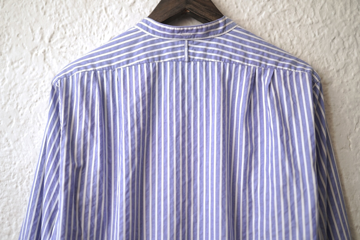 21AW SHIRT034 ROB バンドカラーストライプシャツ / HEUGN(ユーゲン)
