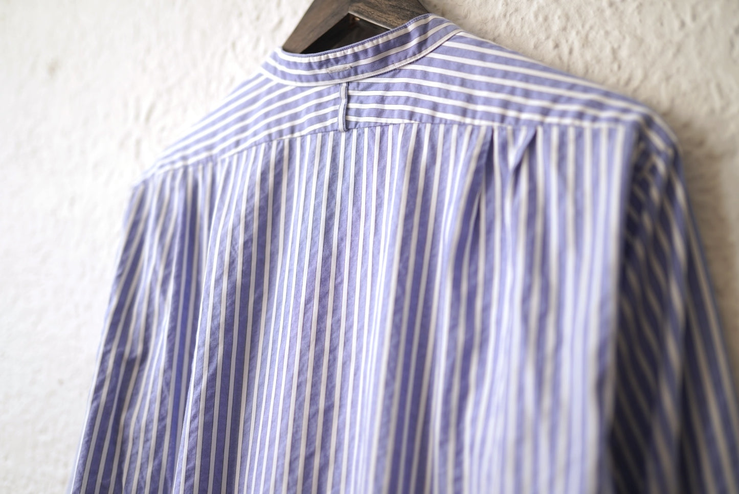 21AW SHIRT034 ROB バンドカラーストライプシャツ / HEUGN(ユーゲン)