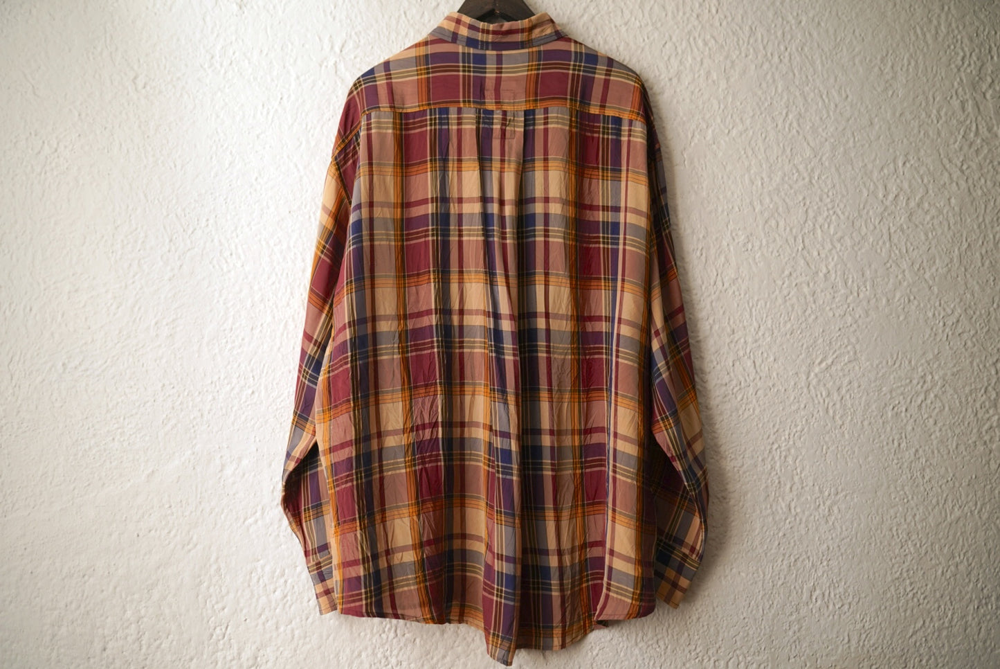 23AW Flap Pocket Shirt Brown Check レーヨンチェックシャツ / I am dork(アイアムドーク)