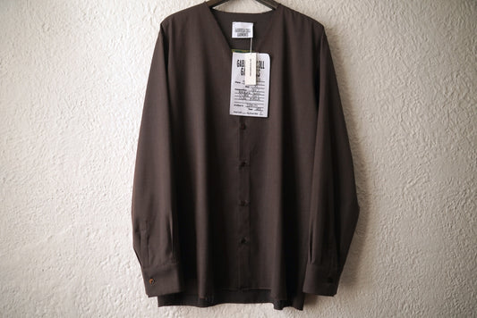 23SS No.97 Loro Piana Super130's FOUR SEASONS ウールシャツトップス / GABRIELA COLL GARMENTS(ガブリエラコールガーメンツ)