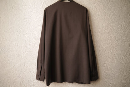 23SS No.97 Loro Piana Super130's FOUR SEASONS ウールシャツトップス / GABRIELA COLL GARMENTS(ガブリエラコールガーメンツ)