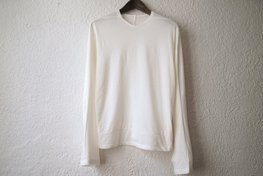 13AW MIRROR T-SHIRTS L.S ロングTシャツ ホワイト / taichi murakami(タイチムラカミ)