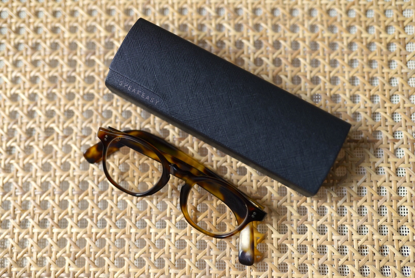 1940's Parisian パリジャン 芯なし セルフレームアイウェア 眼鏡 イエロートートイズ / frame france(フレームフランス)