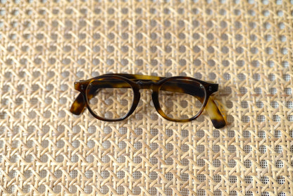 1940's Parisian パリジャン 芯なし セルフレームアイウェア 眼鏡 イエロートートイズ / frame france(フレームフランス)