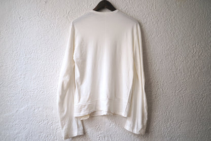 13AW MIRROR T-SHIRTS L.S ロングTシャツ ホワイト / taichi murakami(タイチムラカミ)