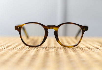 1940's Parisian パリジャン 芯なし セルフレームアイウェア 眼鏡 イエロートートイズ / frame france(フレームフランス)