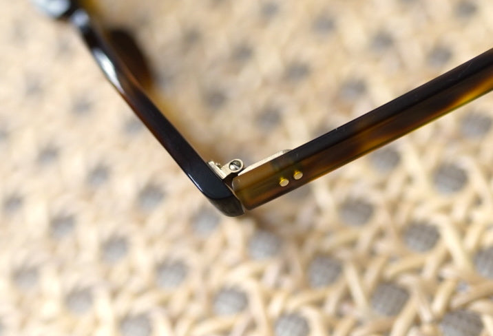 1940's Parisian パリジャン 芯なし セルフレームアイウェア 眼鏡 イエロートートイズ / frame france(フレームフランス)